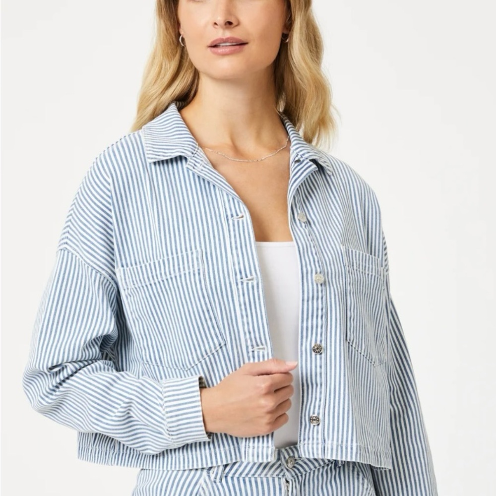 Mavi Rayna Denim Striped Shirt